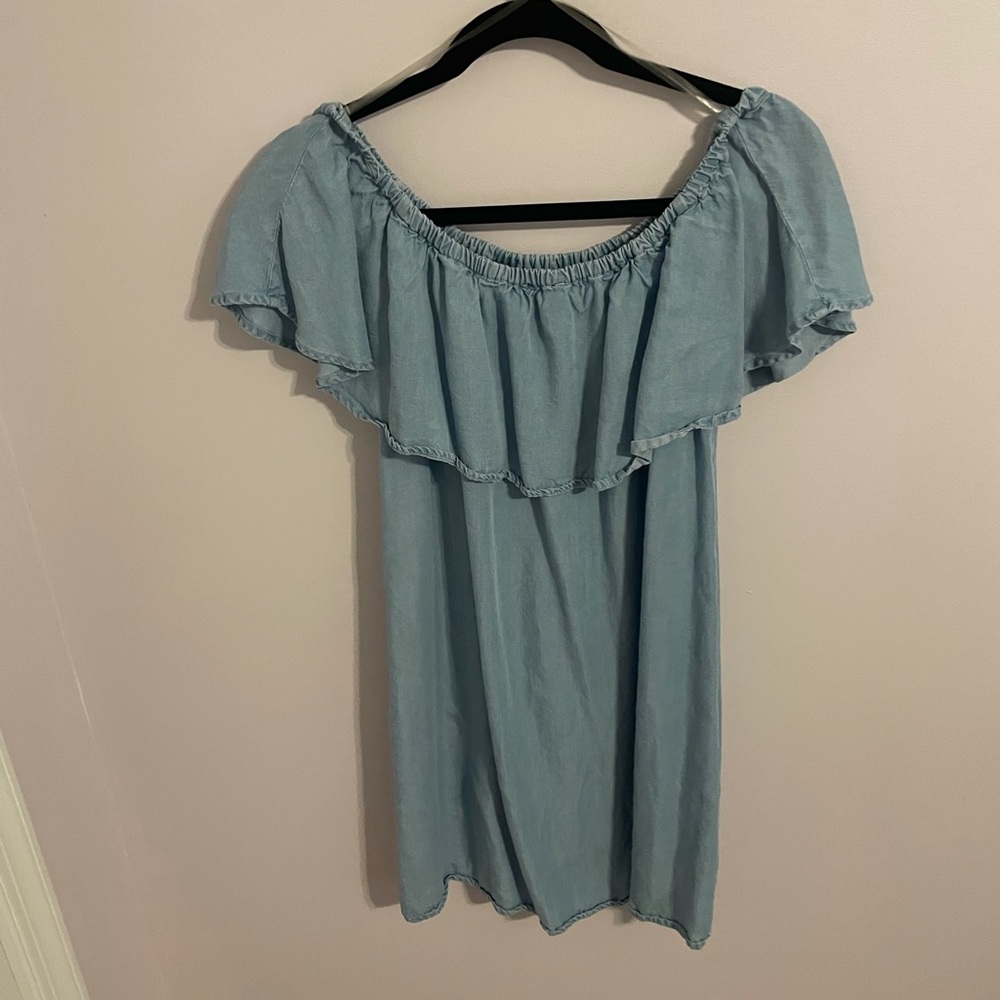Off The Shoulder Ruffle Dress
